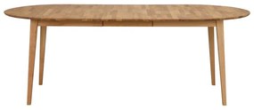 Овална дъбова сгъваема маса за хранене , 170 x 105 cm Filippa - Rowico