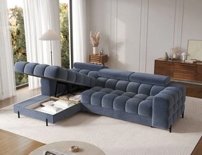 Ъглов диван Freyia-Син-Ляв