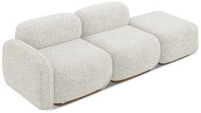 Кремав модулна лежанка (ляв ъгъл) Ailani – Makamii