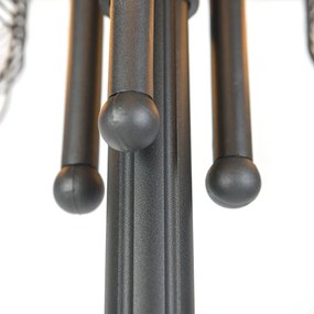 Рустикална лампа за външен монтаж черна 3-светлина IP44 - Guardado