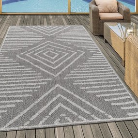 Сив външен килим 200x290 cm Aruba – Ayyildiz Carpets
