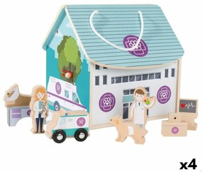 Playset Woomax Ветеринар 19 x 18 x 19 cm 9 Части 4 броя