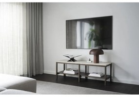 Конзолна маса в кафяво и бежово с каменен плот 140x40 cm Orwel - Rowico