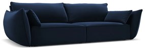 Тъмносин кадифен диван 208 cm Vanda – Mazzini Sofas