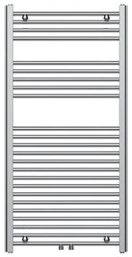 Novaservis - Полотенцесушител за баня тип стълба 423W/230V 120x60 cm лъскав хром прав