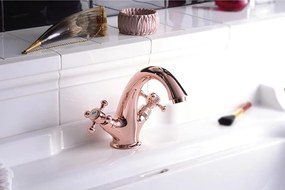 Розова стояща батерия за мивка Antea – Sapho