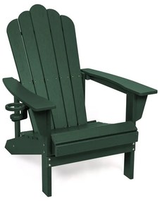 Зелено пластмасово градинско кресло Adirondack – Bonami Selection