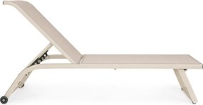 Градински шезлонг метален в естествен цвят Taylor – Bizzotto