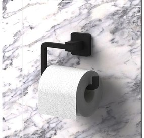 Поставка за тоалетна хартия TEKNO TEL TR MG 394B, 15х6х9 см, Закрепване с дюбел, Матово черно
