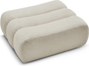 Бежова табуретка от прежда с примки от букле Azra – Bobochic Paris