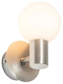 Модерна стенна лампа стомана IP44 - Cederic Up