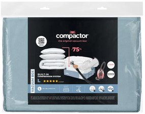 Вакуумна пластмасова кутия за съхранение под леглото 65x45x15,5 cm Blue Edition – Compactor