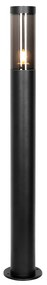Модерна външна стълбова лампа черна 110 см IP44 - Rox