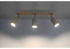 Дървено осветление за таван , дължина 45 cm Ludwik - Sollux