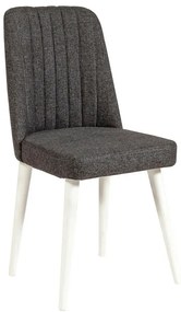 Трапезен стол от антрацитно кадифе Stormi Sandalye - Kalune Design