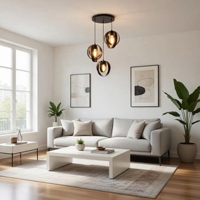 Пендел МАРТИС S, черен, 3xE27