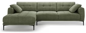 Зелен ъглов диван (ляв ъгъл) Bemy – Micadoni