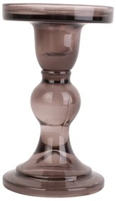 Кафяв стъклен свещник Изкуство Glass Art - PT LIVING