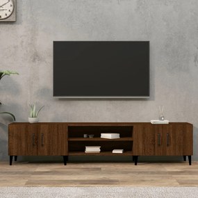 816271 vidaXL ТВ шкаф, кафяв дъб, 180x31,5x40 см, инженерно дърво