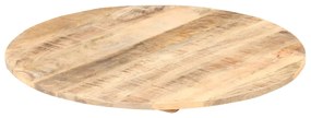285999 vidaXL Плот за маса, мангово дърво масив, кръгъл, 15-16 мм, 40 cм