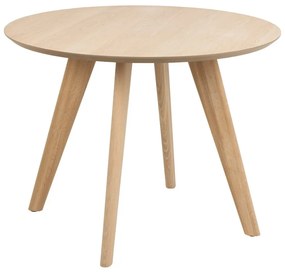 Кръгла трапезна маса с дъбов плот ø 100 cm Townsville – Actona