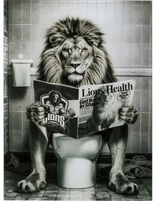 Арт. 56273 Картина Bath Lion 60x80cm