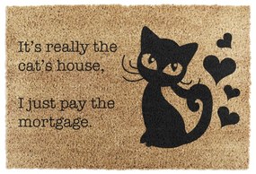 Изтривалка от кокосови влакна 40x60 cm It's Really the Cats House – Artsy Doormats