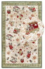 Зелен килим с коледен мотив със смес от памук 50x80 cm Toy's Delight Green Christmas – Villeroy&amp;Boch