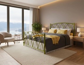 Легло Hermes-150x200-Gold-Με ποδαρικό