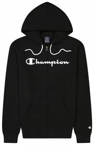 Мъжки суичър с качулка Champion Hooded Full Zip Черен - M