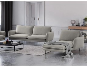 Светлосив стол за отдих, десен ъгъл Vienna - Cosmopolitan Design