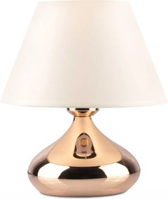 Luvia TopMebel E27 метал - плат ПВЦ в златисто - кремав цвят Ø22x25cm.
