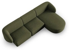Зелен ъглов диван, десен ъгъл Shane - Micadoni Home