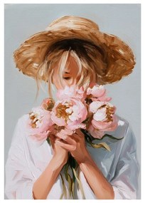 Картина с ръчно изрисувани елементи 70x100 cm Estelle – Styler