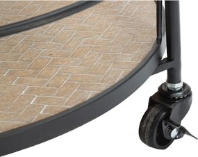 Метална маса за сервиране на колелца 41,5x40 cm Arex – Mauro Ferretti