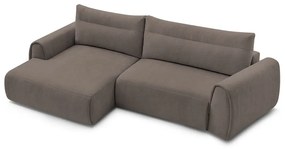 Кафяв ъглов диван Aden – Bobochic Paris