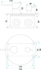 Душ система за вграждане Rea Foster Brush Nickel