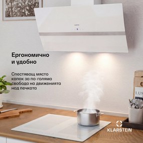 Klarstein Clara 90, абсорбатор, 509 м³/ч, сензорен дисплей, околно осветление