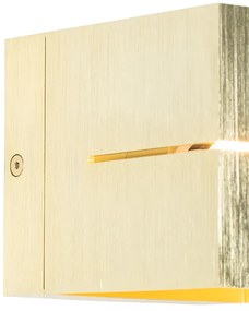 Модерен стенен аплик златен 9,7 см - Transfer Groove