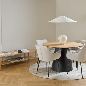 Кремав тапициран трапезен стол Bonita – Actona