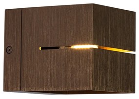 Модерна стенна лампа тъмно бронз - Transfer Groove