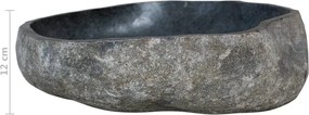 Мивка от речен камък, овална, 29-38 см
