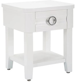 Нощно шкафче от бяла ела Shine - Mauro Ferretti