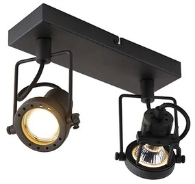 Индустриален прожектор черен 2-светлина - Suplux