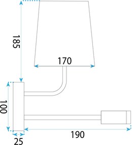 Аплик LED APP1610-2W Black