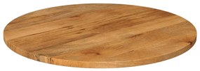 370078 vidaXL Плот за маса Ø 80x2,5 см кръгло масивно дърво манго