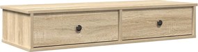 859961 vidaXL Стенен рафт с чекмеджета 100x37,5x19 см инженерно дърво