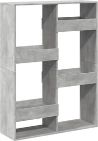 3309558 vidaXL Разделител за стая, бетонно сив, 100x33x135 см, инженерно дърво