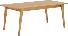 Сгъваема трапезна маса с допълнителна плоча от декор от дъб 90x180 cm Darwin – House Nordic