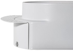 Комплект от 6 заоблени вградени спота бели GU10 50mm 2-Light - Hubs